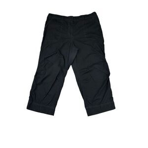 J. Jill Black Lightweight Straight Leg Capri Pants Women’s Size 16 Genuine Fit